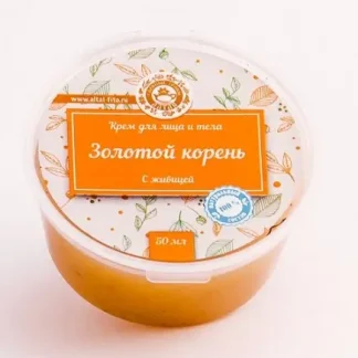 "Золотой корень" с кедровой живицей, крем для лица и тела 50мл