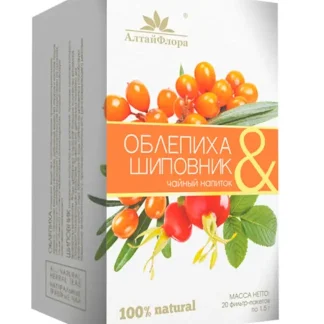 Напиток чайный "Облепиховый с шиповником" 20 ф/п * 1,5 гр.