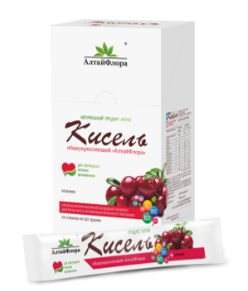 АлтайФлора Кисель "Общеукрепляющий"  клюквенный пак.20г  N10