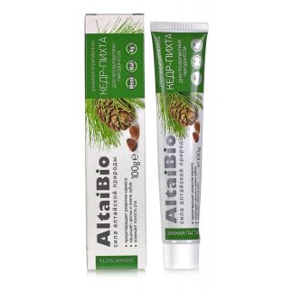 Зубная паста Алтайбио Кедр-пихта профилактика пародонтоза туб. 75 мл пач. картон.1