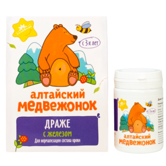 драже "алтайский медвежонок" с железом