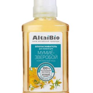 Ополаскиватель для полости рта ALTAIBIO "Мумиё-Зверобой" комплексный уход 200 мл