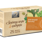 Травяной чай Зеленый кофе 8 Имбирь, 25 фильтр-пакет по 1,2 г