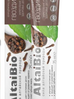 Зубная паста Алтайбио для укрепления и здоровья десен Гвоздика туб.75 мл