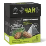 АЛТЭЯ Чайный напиток "Травяной чай с кедровой шишкой", 15 пирамидок по 2,5 г