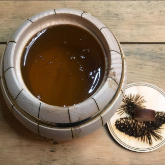 Мед в кедровых бочатах (средний)