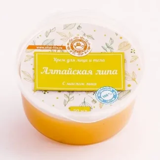 "Липа" с экстрактом льна, крем для лица и тела 50мл