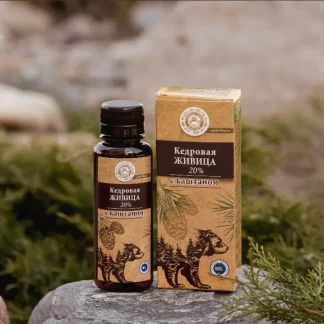 Кедровая живица на кедровом масле с каштаном 20%, 100мл бут.Пэт "НОВИНКА"