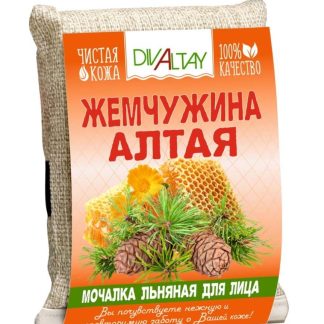 Мочалка льняная для лица Жемчужина Алтая