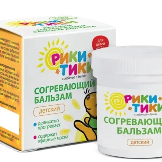 Рики Тики Детский согревающий бальзам для тела, 30 мл