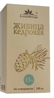 АлтайФлора Живица кедровая 15 % с прополисом жидк. фл. 100мл