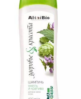 Шампунь ALTAIBIO "Хмель и крапива" для всех типов волос 400 мл