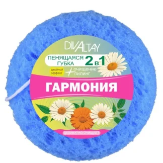 Мини-губка 2в1 цветная "Гармония"